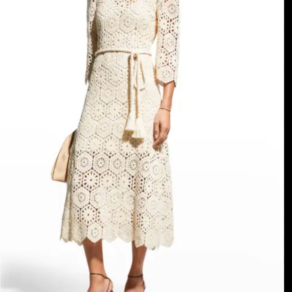 Chic Cream Lace Maxi Dress
